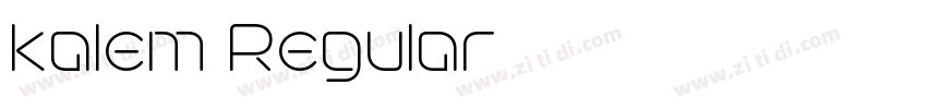 kalem Regular字体转换 kalem Regular字体转换